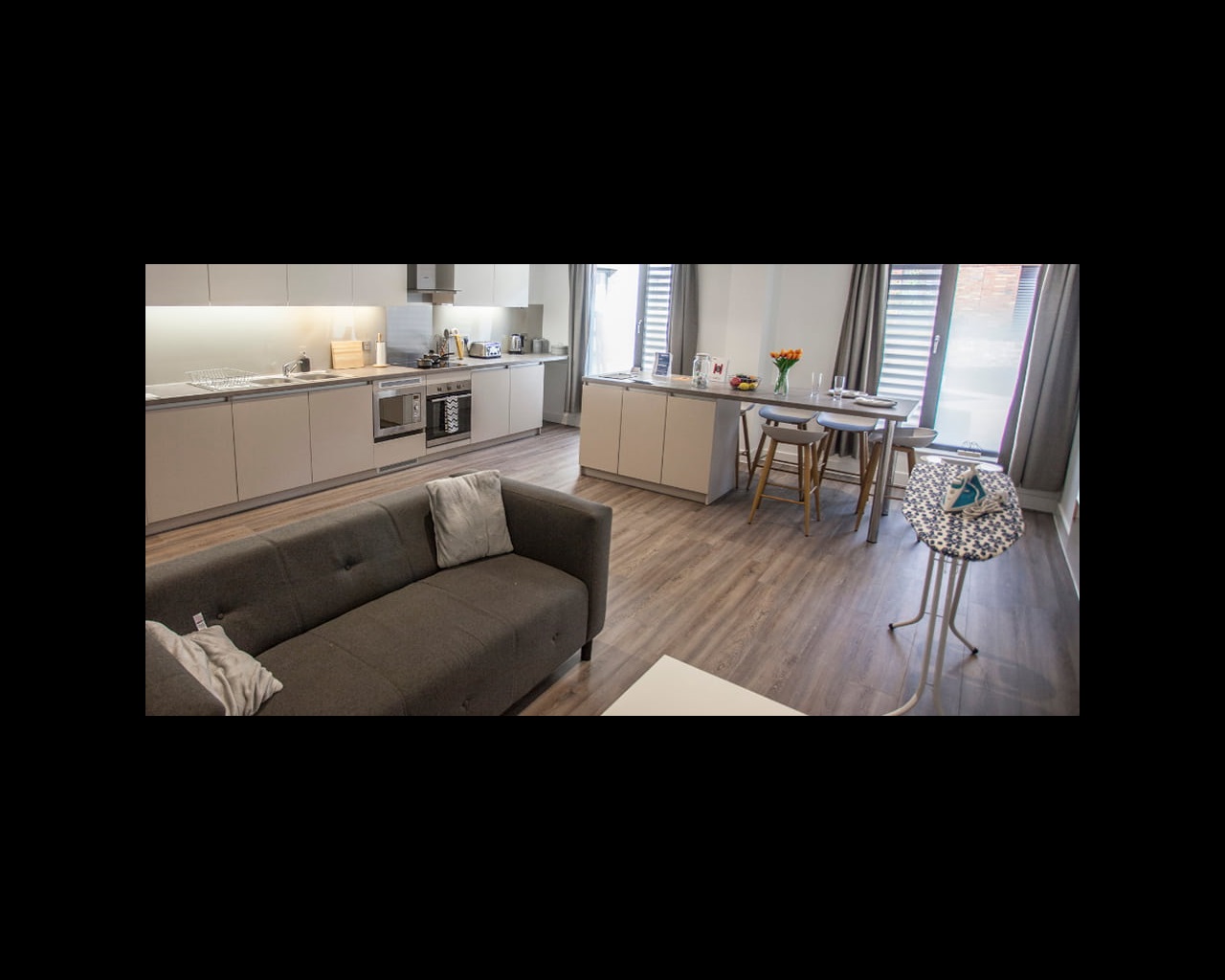 HOST studio accommodation kitchen