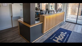 HOST studio accommodation reception