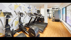 Gym with exercise bikes