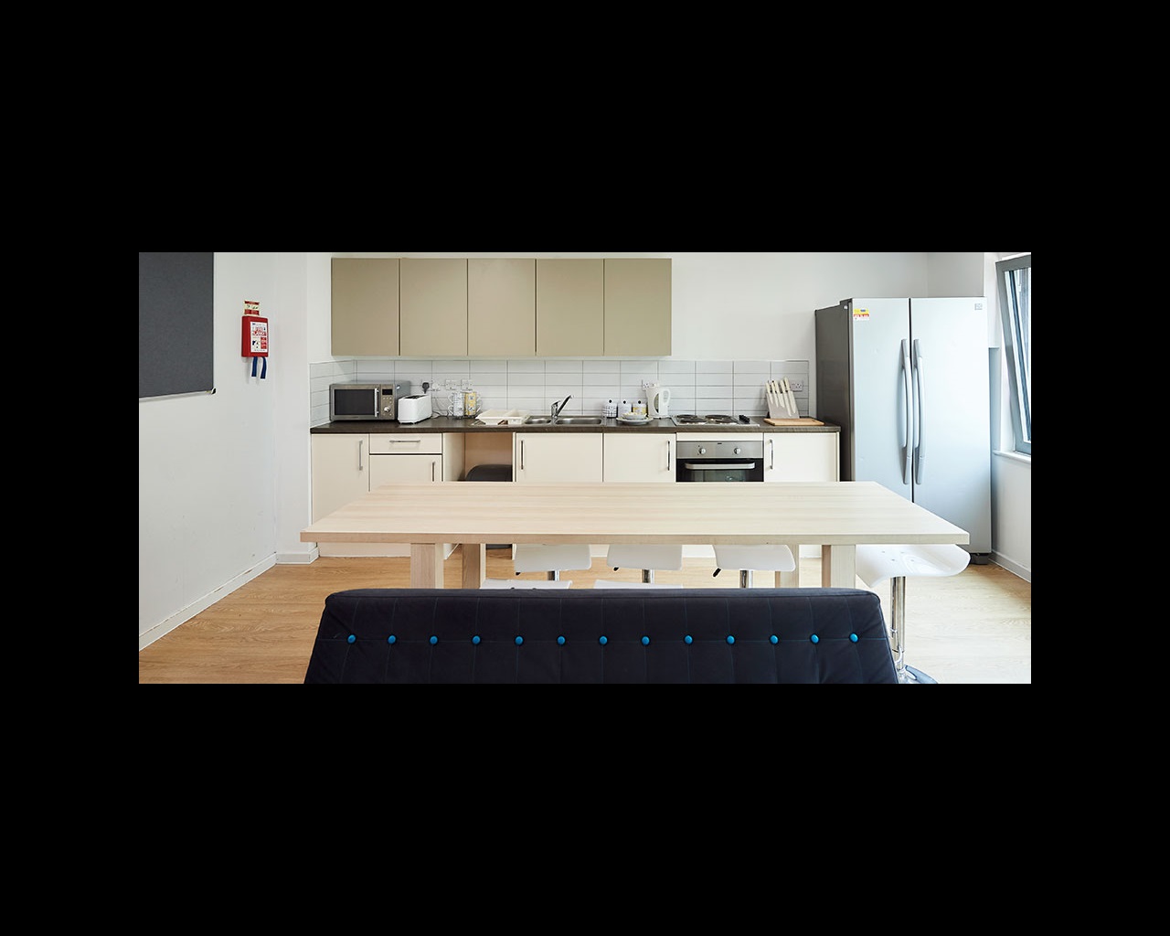 Open-plan kitchen area