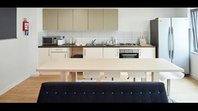 Open-plan kitchen area