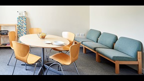Dining area and soft chairs